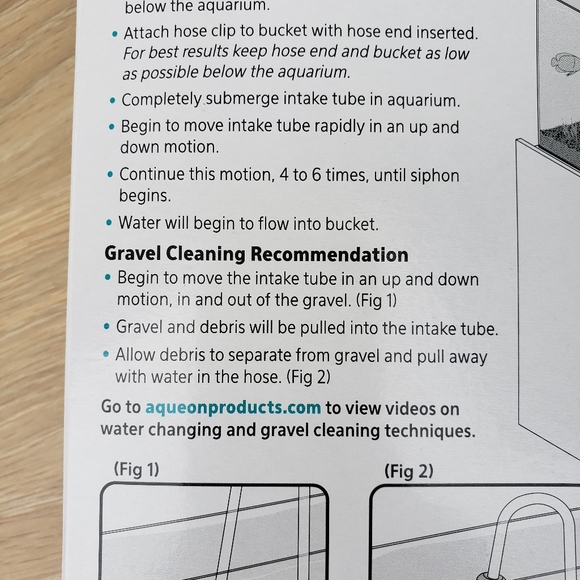 New Aqueon Aquarium Fish Tank Siphon Vacuum Gravel Cleaner Hand syphon pump hose - Picture 9 of 10